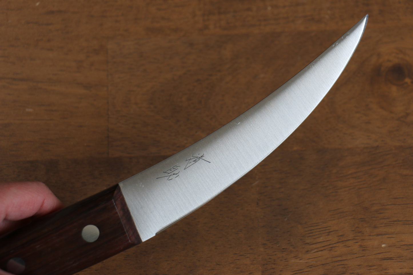 清助 山賊 日本鋼 頭取(小) 150mm 紫檀柄 - 清助刃物