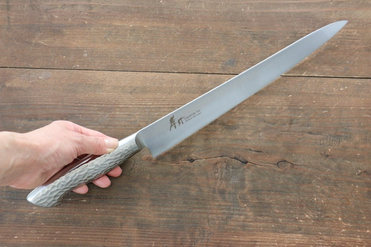 堺 孝行 INOXプロ モリブデン鋼 筋引包丁 270mm - 清助刃物