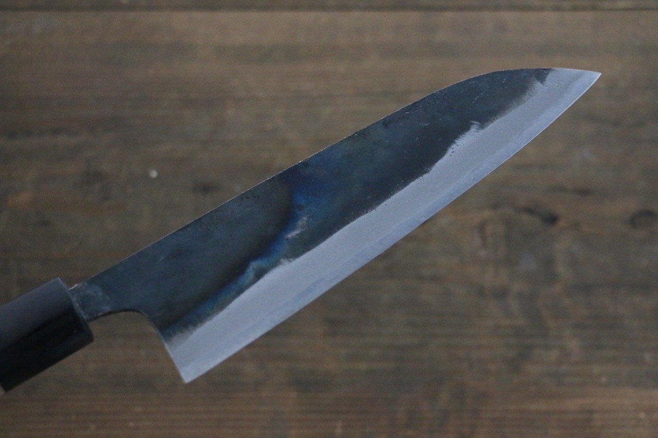 堺 孝行 青ニ鋼 黒打 三徳包丁 170mm - 清助刃物