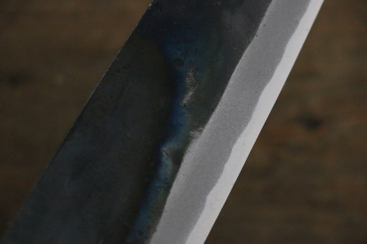 堺 孝行 青ニ鋼 黒打 三徳包丁 170mm - 清助刃物