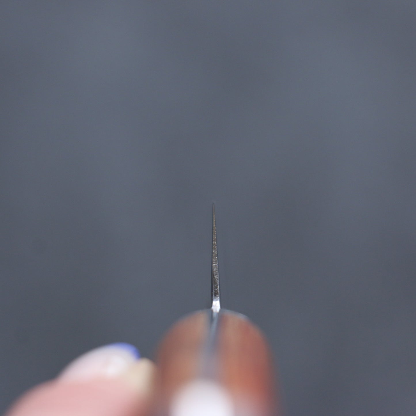 堺 孝行 V金5号 鎚目 ペティーナイフ 90mm 茶合板柄 - 清助刃物