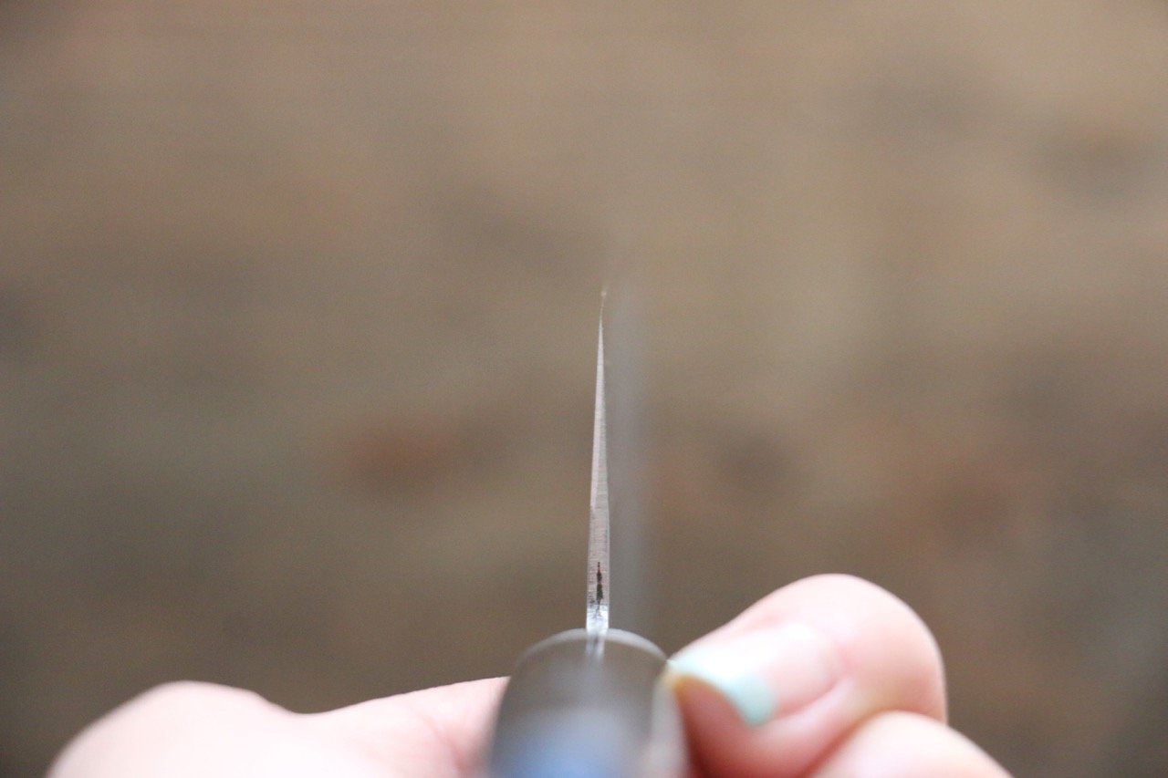 訓平 彩流(さいりゅう) V金10号 ダマスカス 薄刃包丁 165mm 合板柄 - 清助刃物