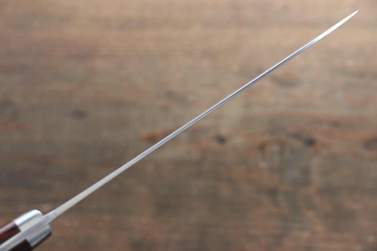 訓平 鍛造 V金1号 ダマスカス 三徳包丁  170mm マホガニー柄 - 清助刃物