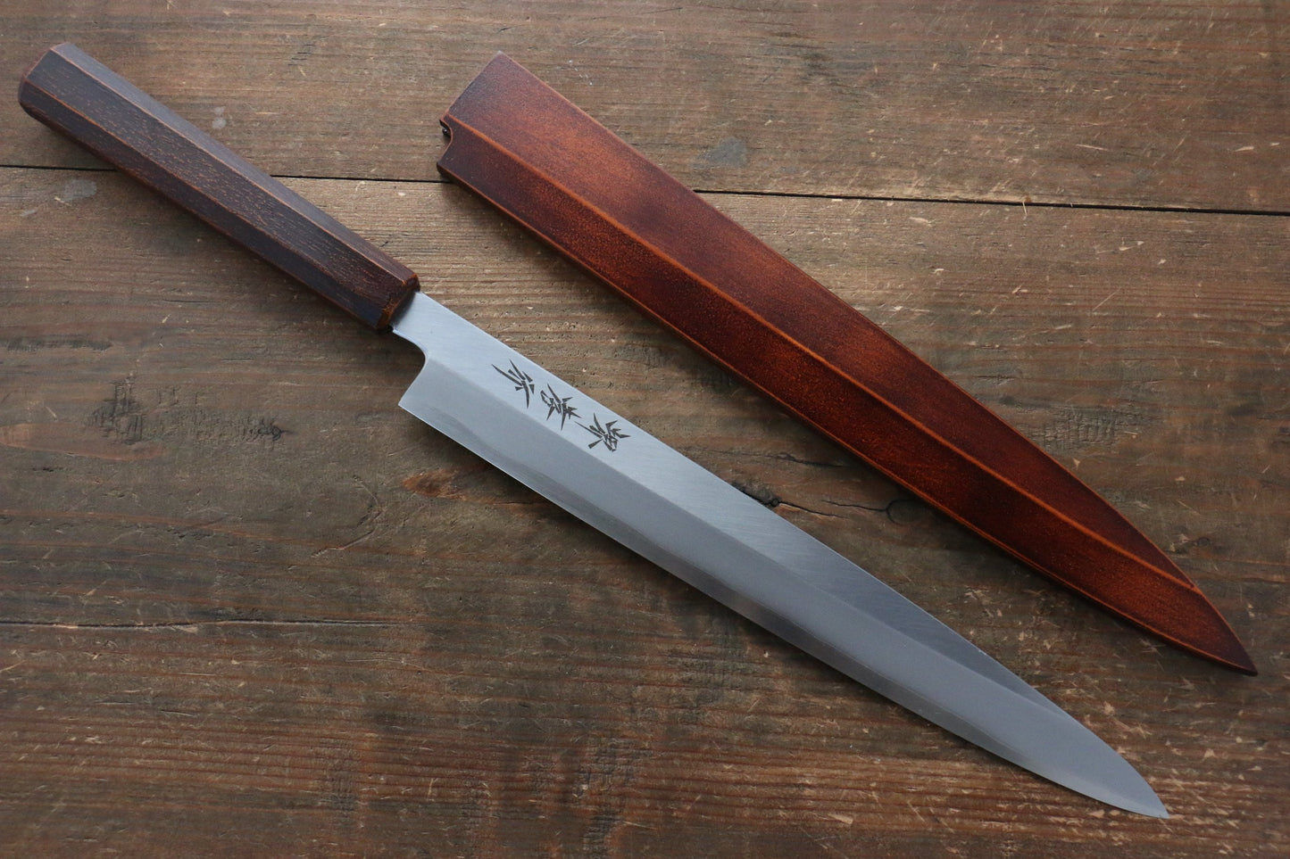 堺 孝行 やすらぎ INOX モリブデン鋼 柳刃包丁 270mm ABS樹脂柄 - 清助刃物