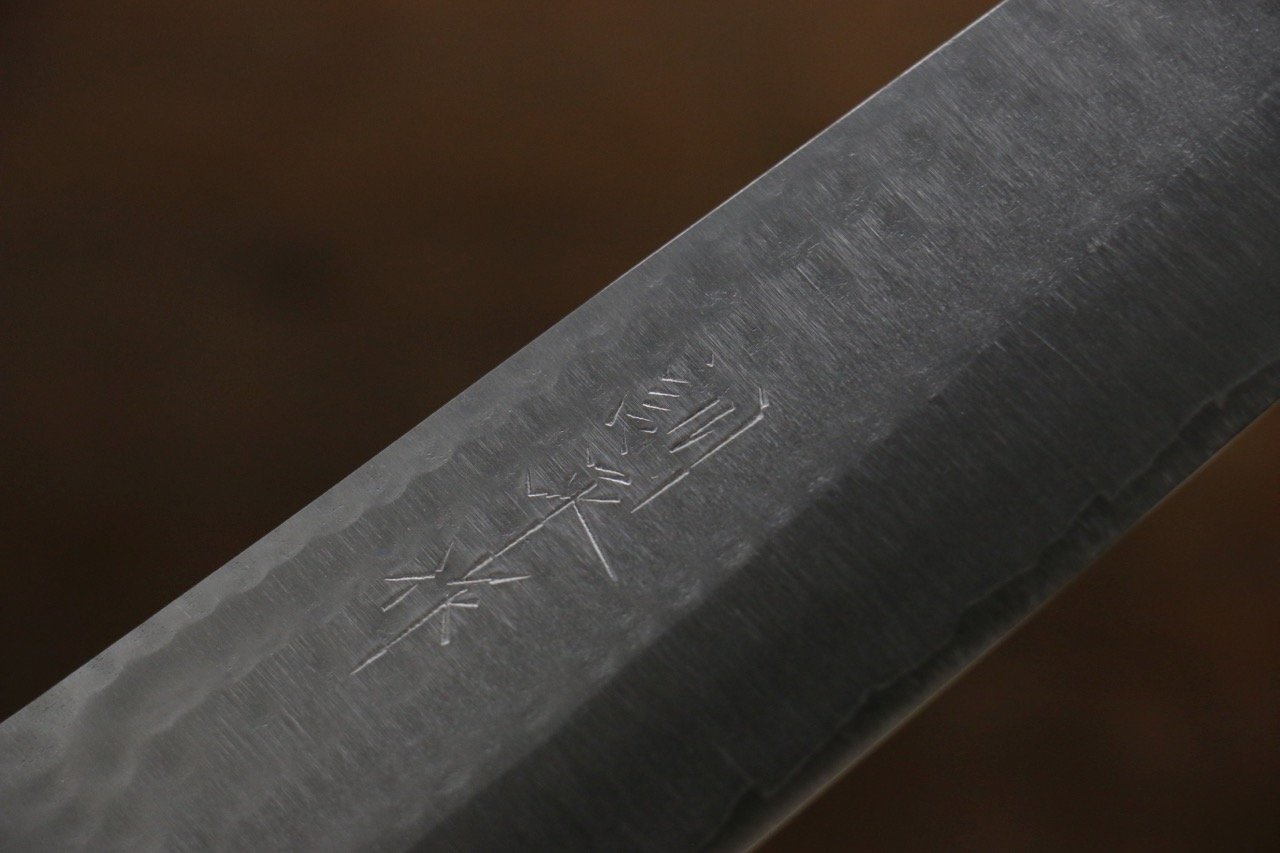 訓平 V金1号 鎚目 三徳包丁 170mm マホガニー柄 - 清助刃物