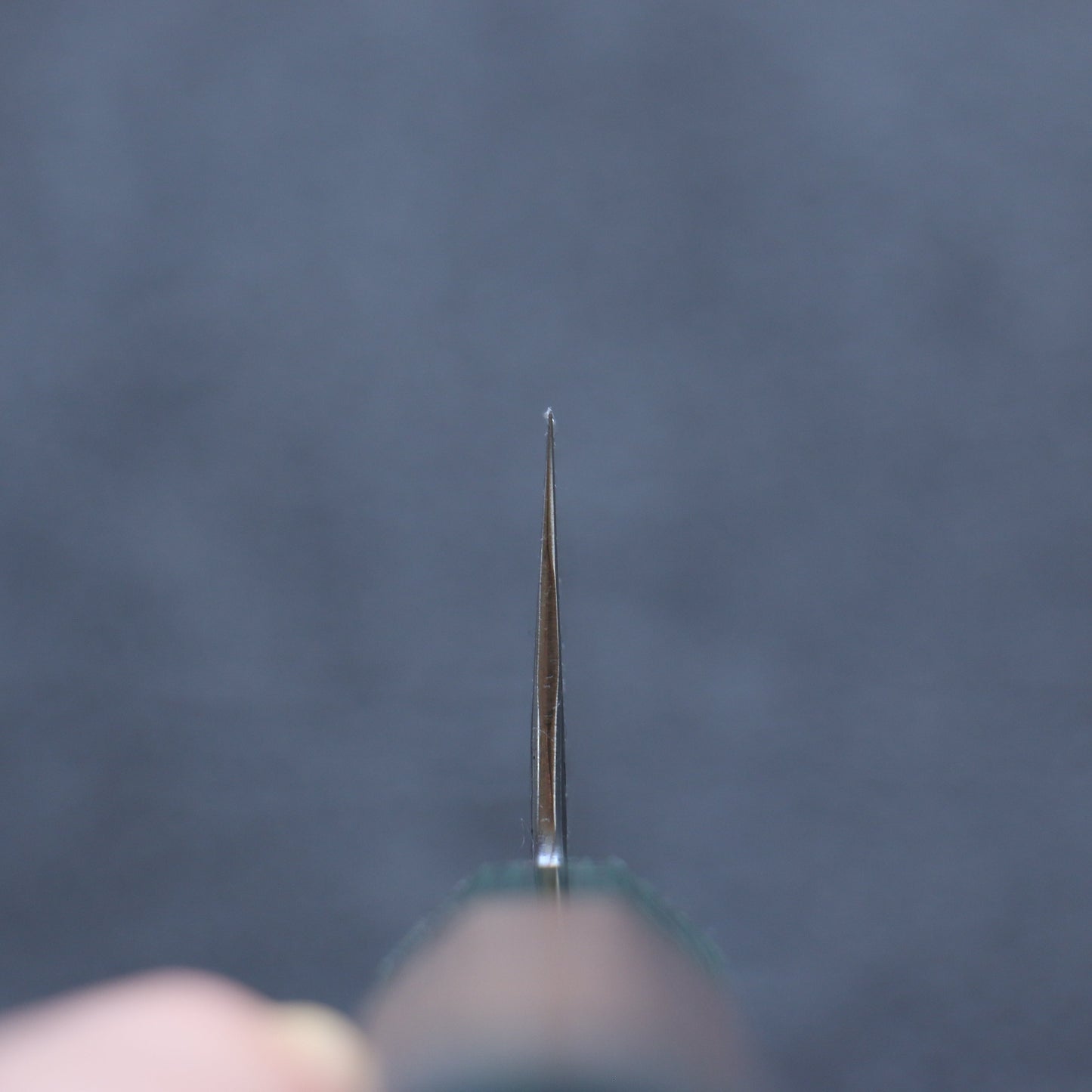 清助 銀三鋼 鎚目 三徳包丁 165mm ウォルナット (両側緑口輪)柄 - 清助刃物