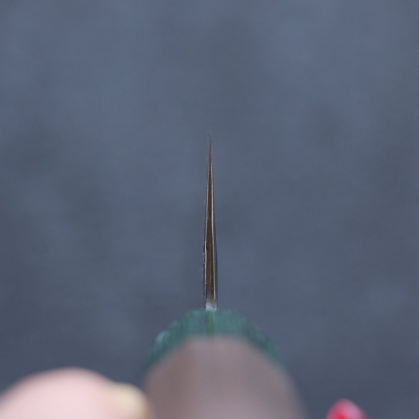 清助 銀三鋼 鎚目 牛刀包丁 210mm ウォルナット (両側緑口輪)柄 - 清助刃物