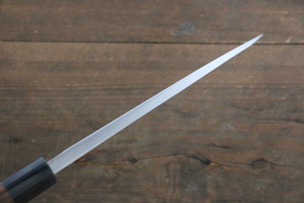 北岡 英雄 白ニ鋼 ダマスカス 出刃包丁  180mm 紫檀柄 - 清助刃物