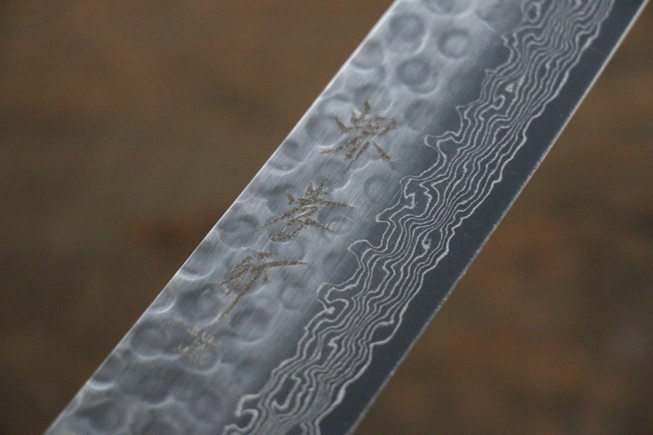 堺 孝行 AUS10 45層ダマスカス 筋引包丁  240mm 紫檀柄 - 清助刃物