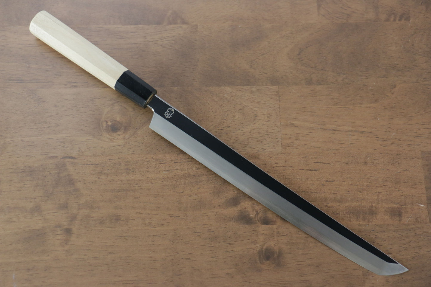 重陽 銀三鋼 鏡面仕上げ 先丸蛸引包丁 270mm 朴柄 - 清助刃物