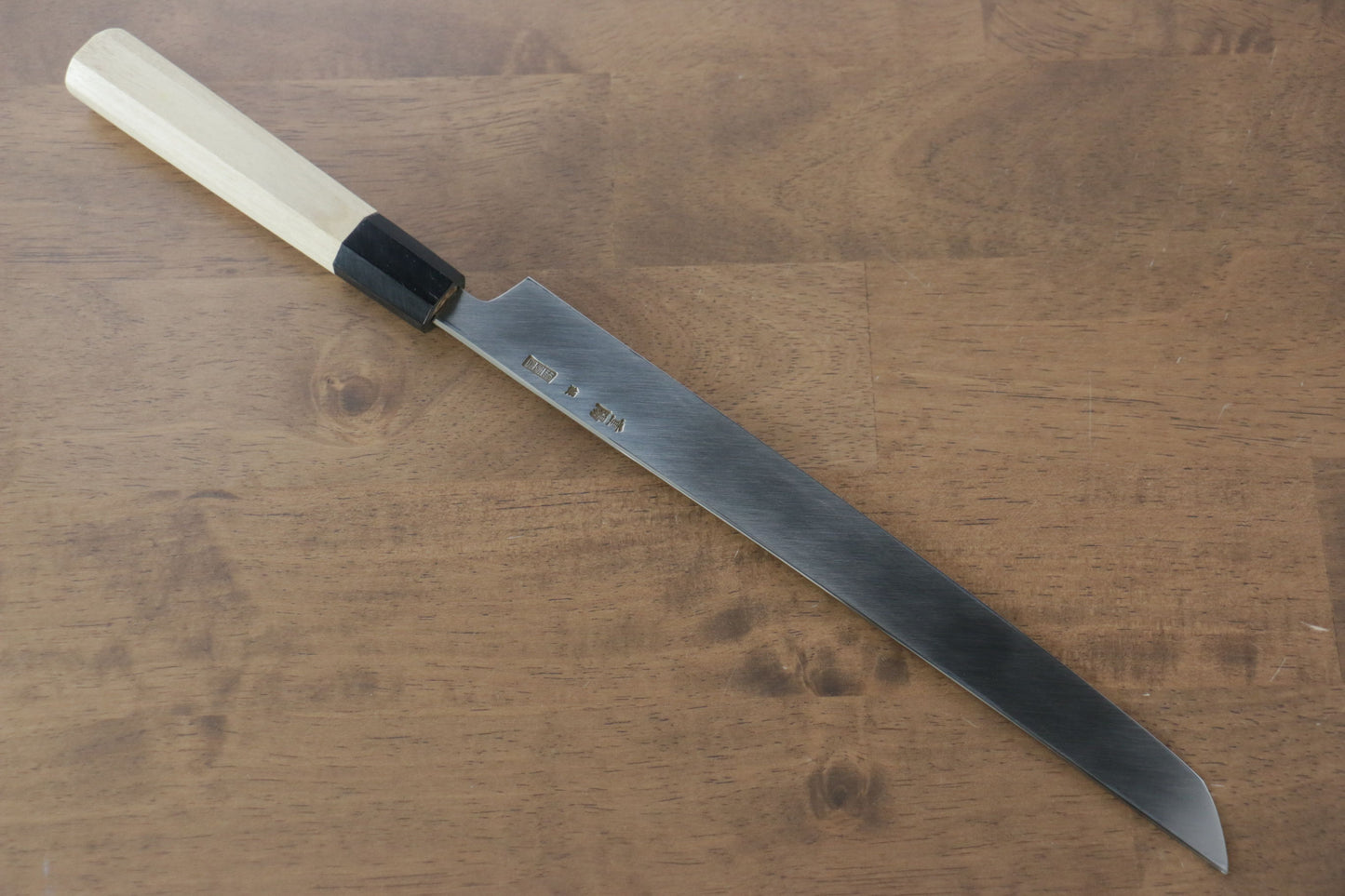 重陽 銀三鋼 鏡面仕上げ 先丸蛸引包丁 270mm 朴柄 - 清助刃物
