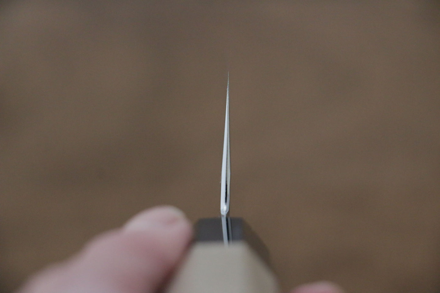 重陽 銀三鋼 鏡面仕上げ 三徳包丁 180mm 朴柄 - 清助刃物