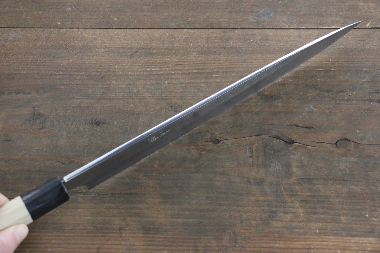 清助 白ニ鋼 柳刃包丁  270mm 紫檀柄 - 清助刃物