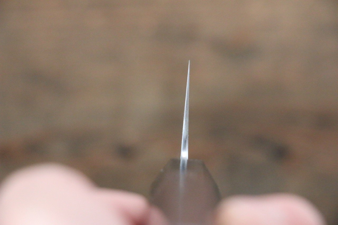 佑成 青スーパー鋼 牛刀包丁  210mm 紫檀柄 - 清助刃物