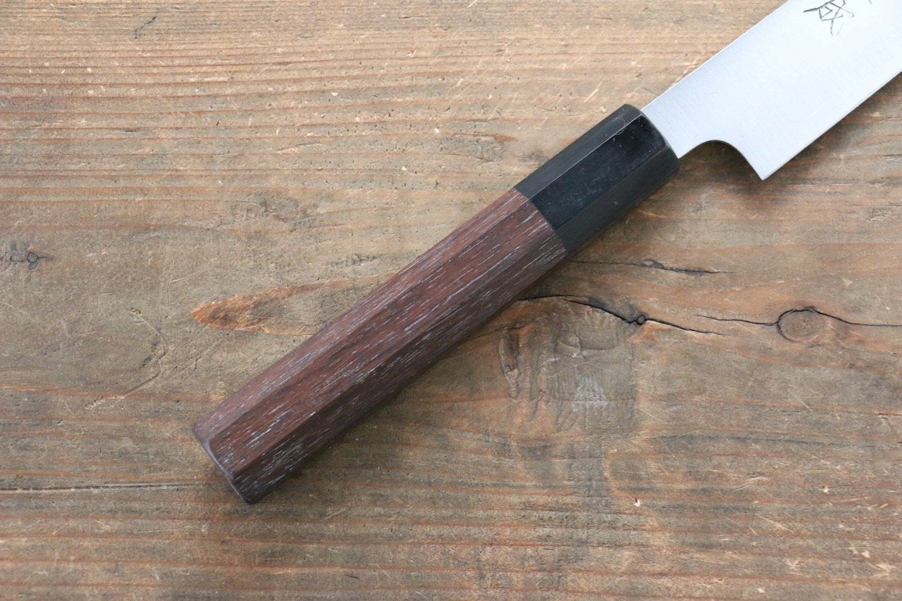 佑成 青スーパー鋼 筋引包丁 240mm 紫檀柄 - 清助刃物