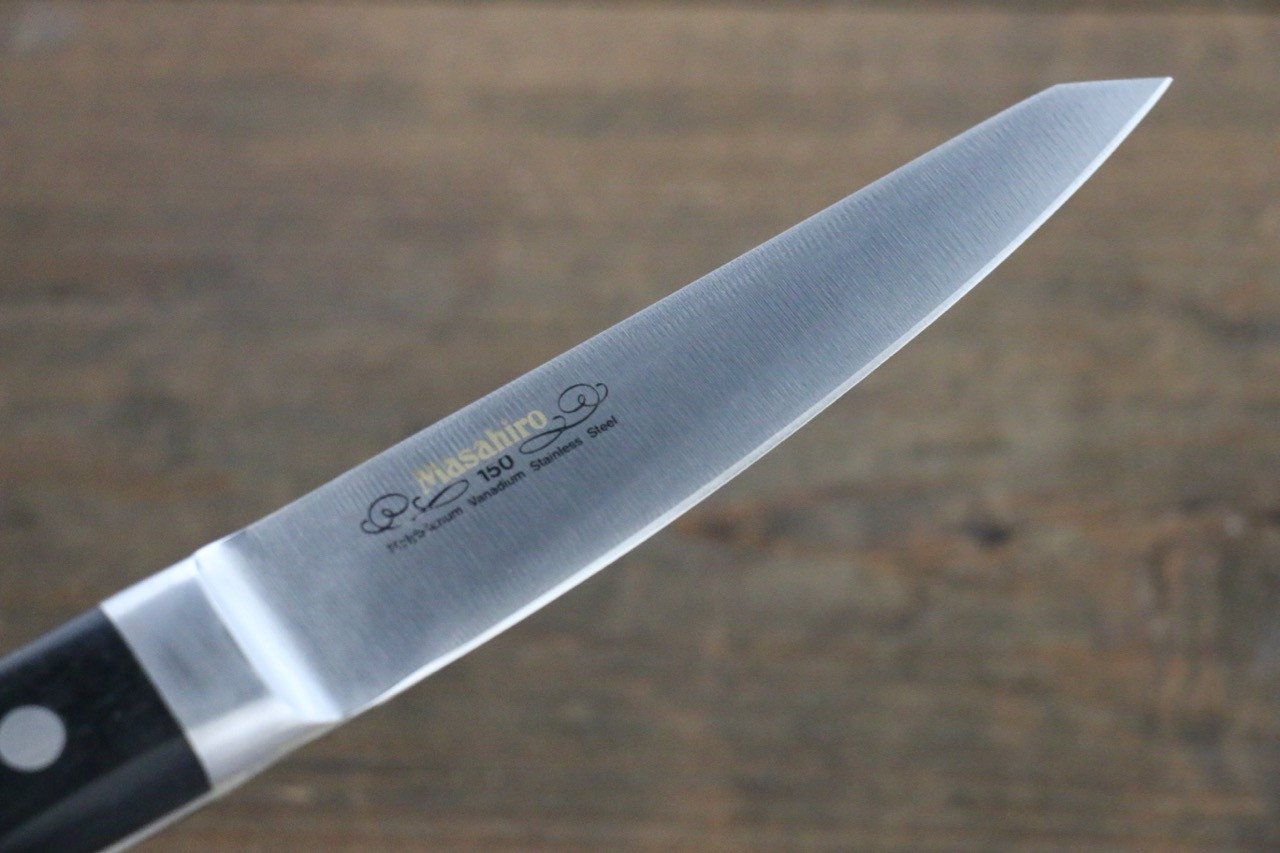 正広 モリブデン鋼(MOL) 丸仕上げ 骨スキ包丁 150mm - 清助刃物