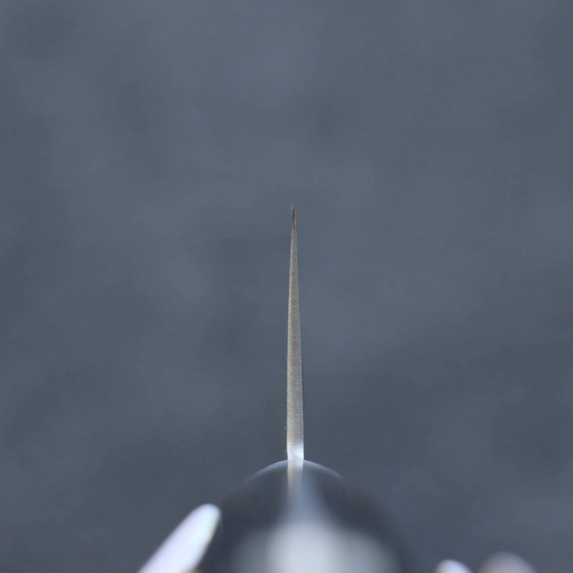 清助 銀三鋼 梨地 三徳包丁  180mm 茶合板柄 - 清助刃物