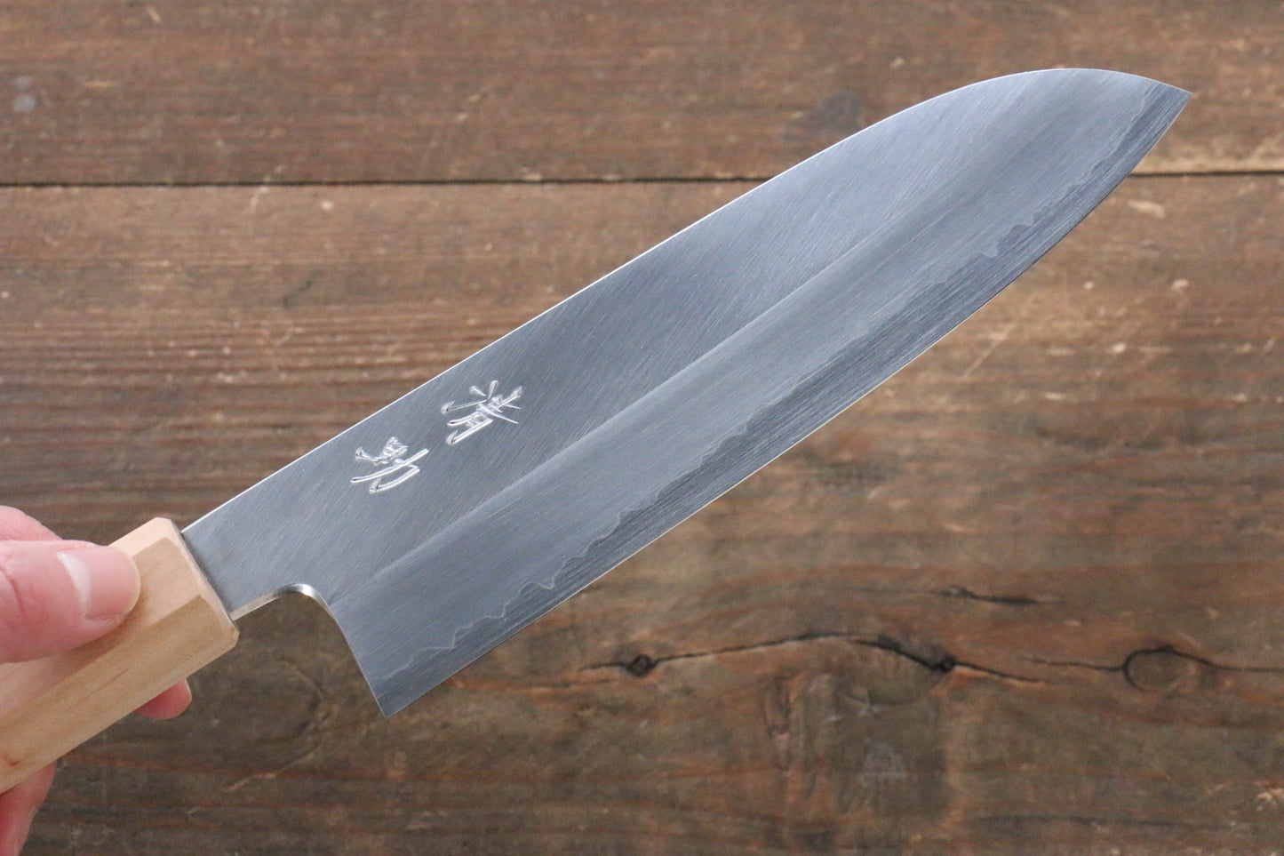 清助 銀三鋼 三徳包丁 165mm 桜柄 - 清助刃物