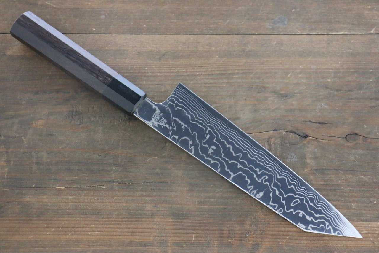 佑成 ZDP189 ダマスカス 切付牛刀包丁  210mm 紫檀柄 - 清助刃物