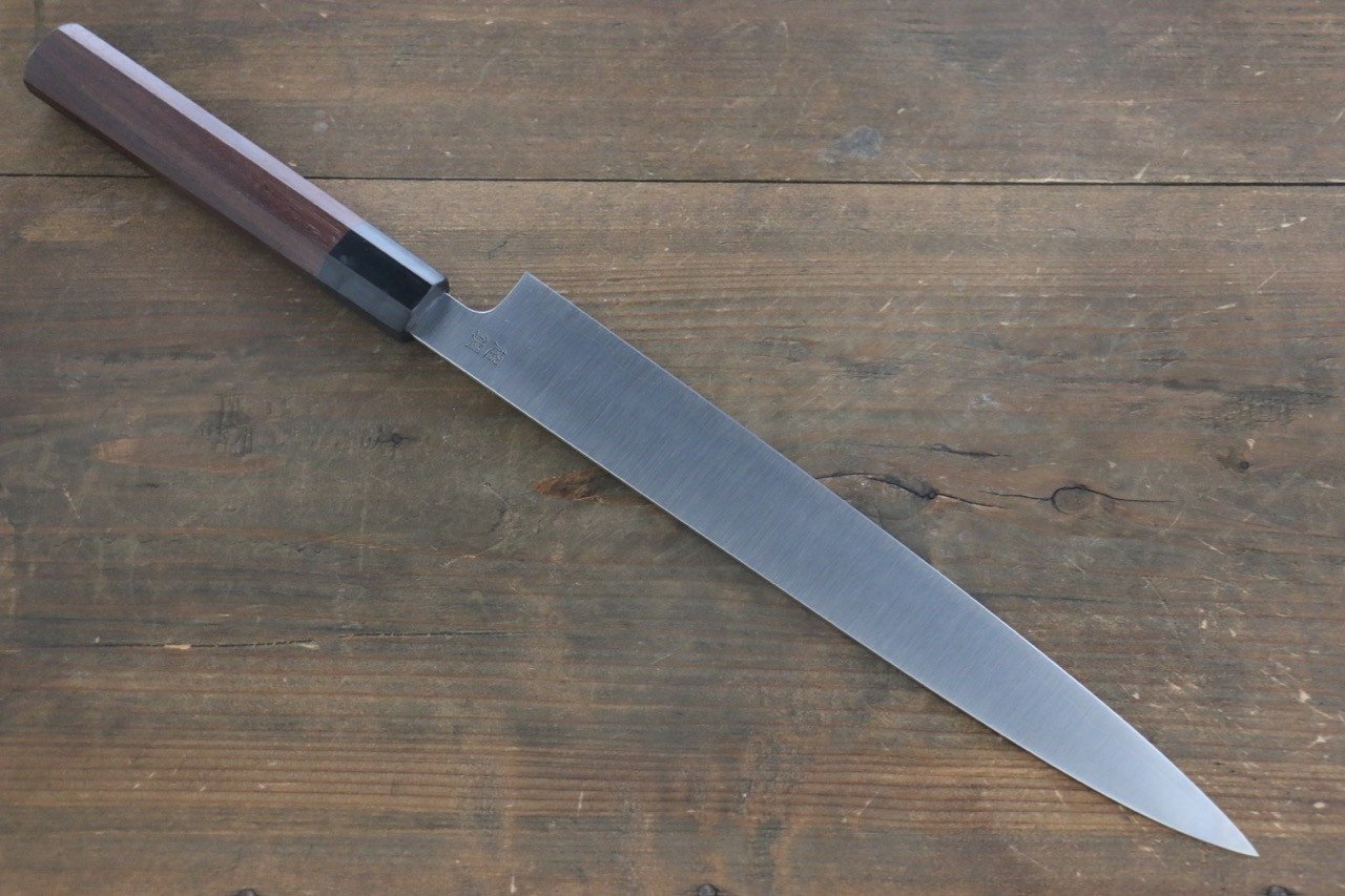 佑成 ZDP189 3層 筋引包丁 270mm 紫檀柄 - 清助刃物