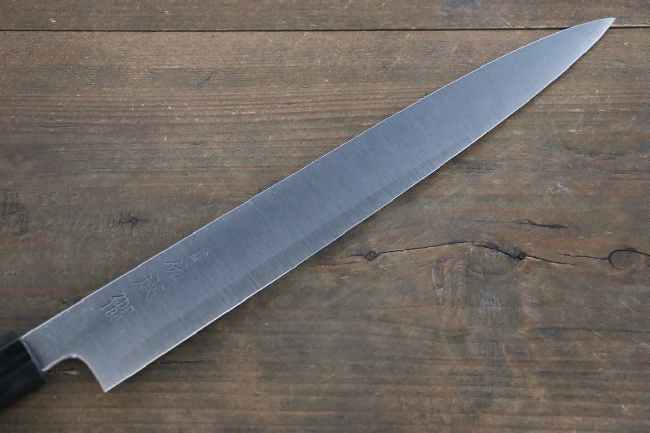 佑成 ZDP189 3層 筋引包丁 270mm 紫檀柄 - 清助刃物
