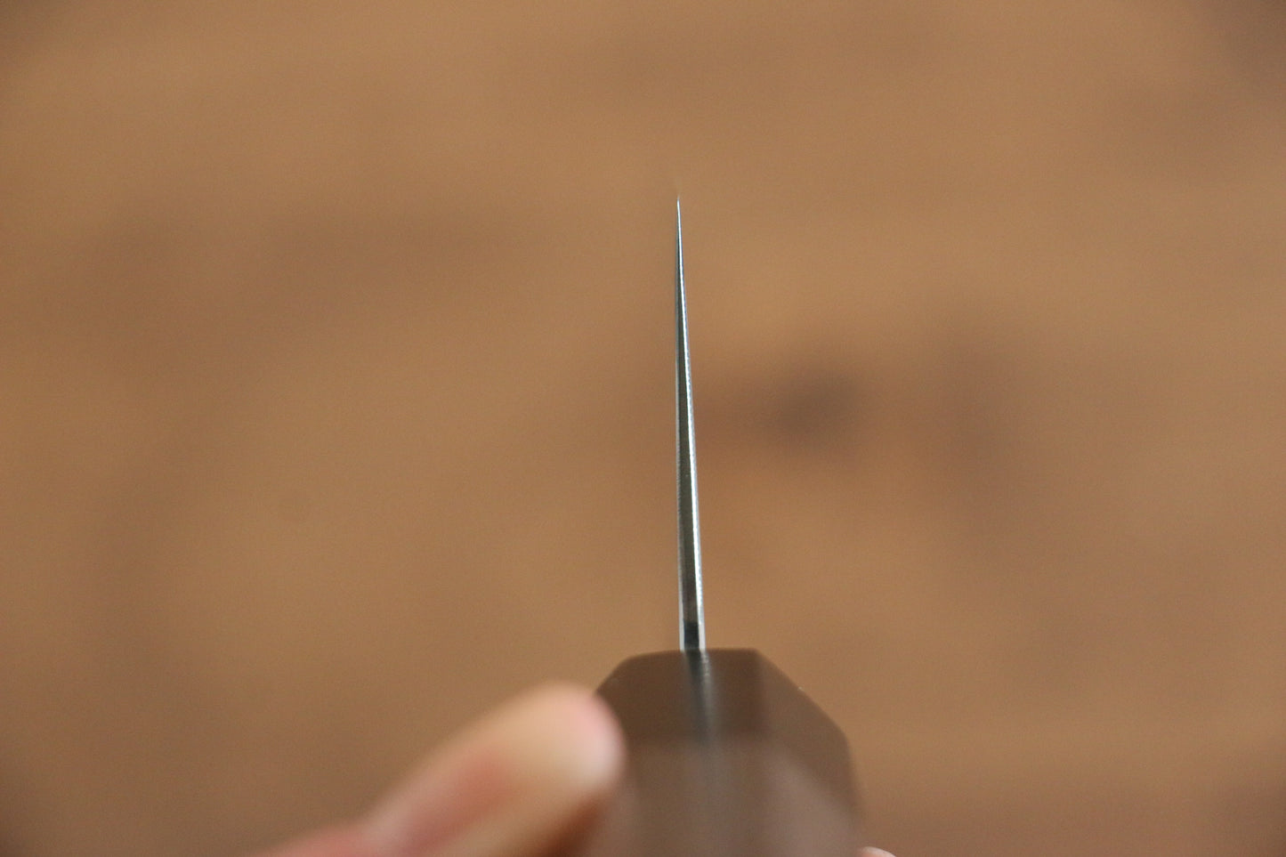 寛丈 V金10号 ダマスカス 三徳包丁 180mm グレー合板柄 - 清助刃物