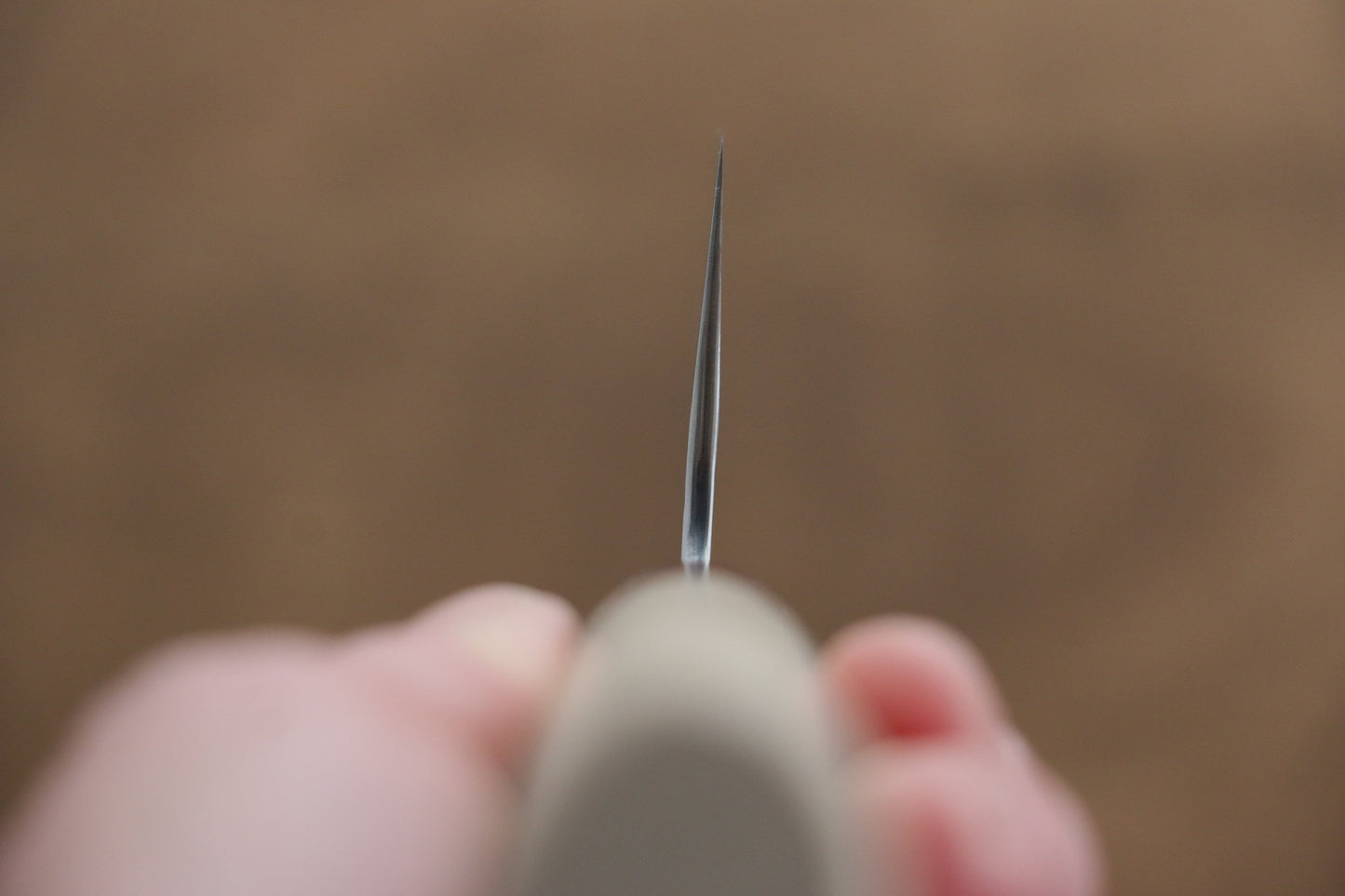 清助 V金10号 16層 鎚目 ダマスカス 菜切包丁 165mm 朴柄 - 清助刃物