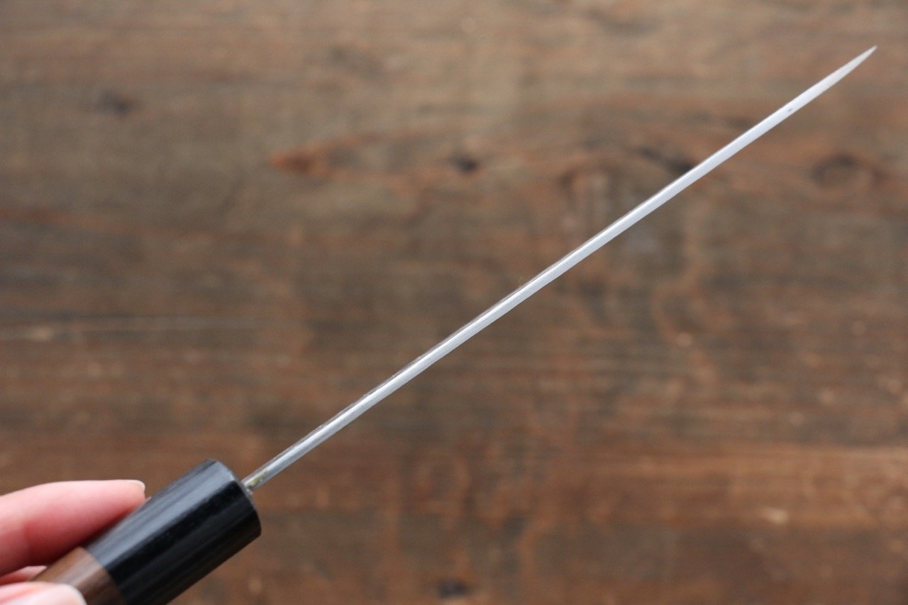 Sakai Takayuki 45 Layer Damascus Japanese Chef's Santoku Knife 180mm & Petty Knife 150mm with Shitan Handle Set - 清助刃物