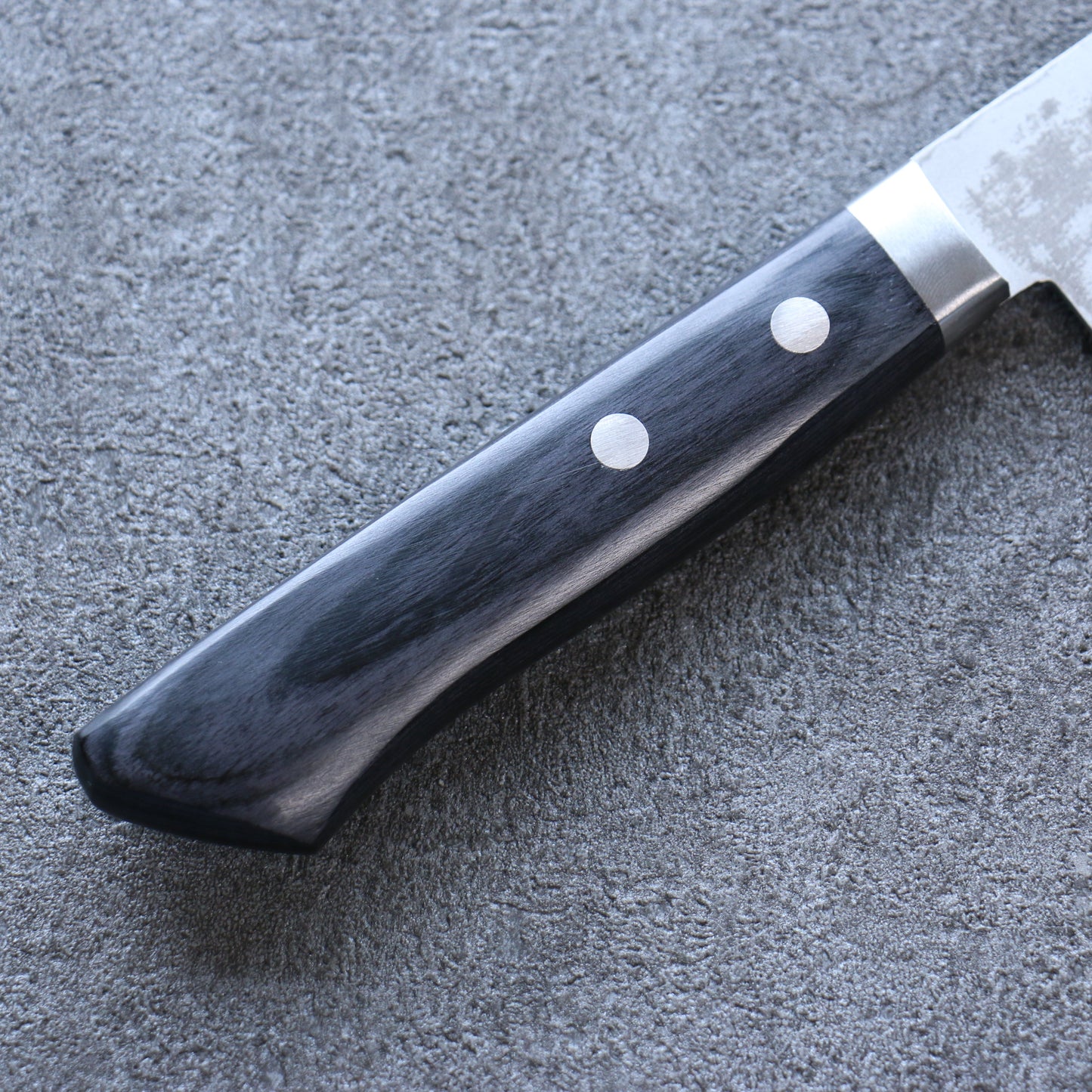 清助 V金10号 ダマスカス 三徳包丁 165mm 黒合板柄 - 清助刃物