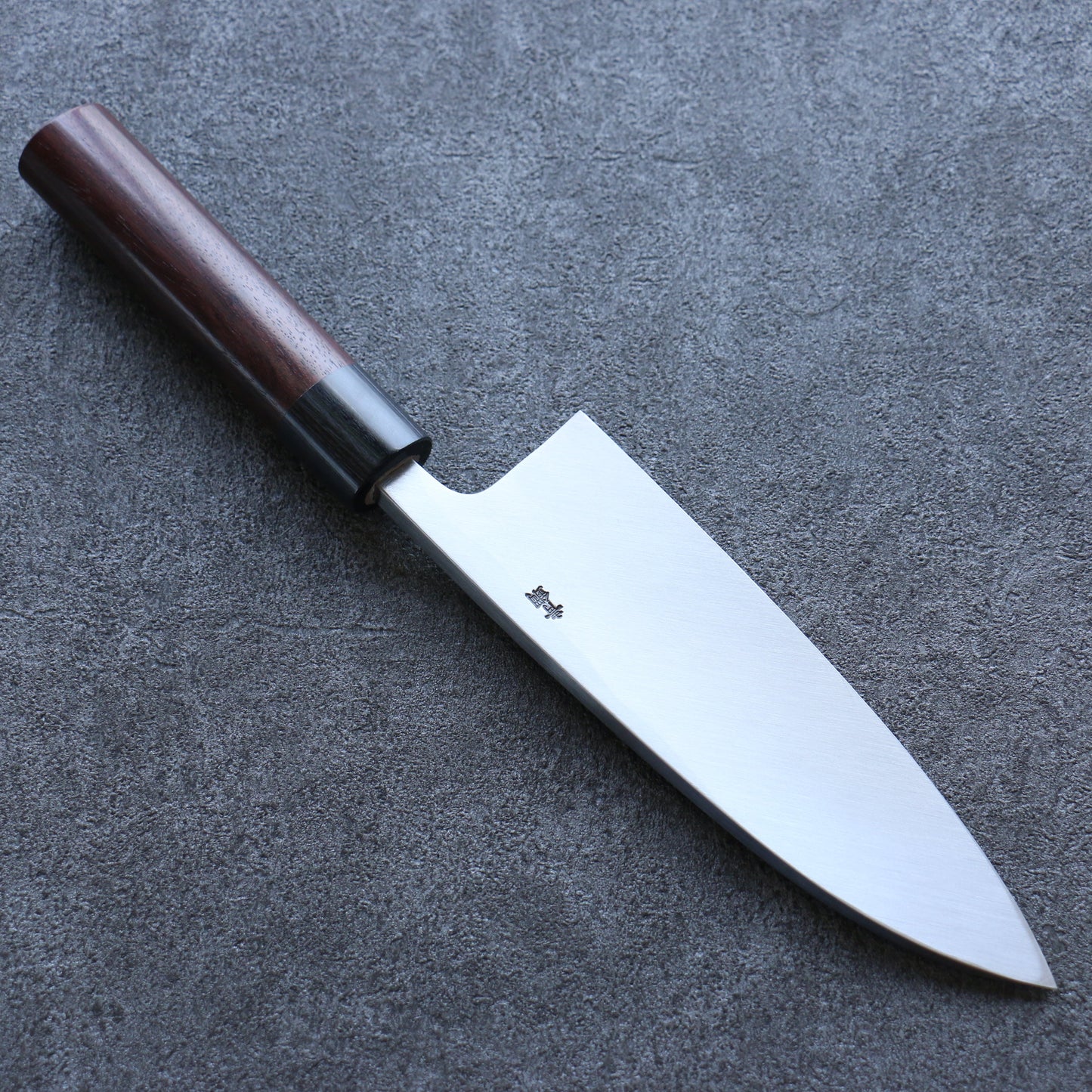 清助 青紙 霞研 出刃包丁 180mm 紫檀柄 - 清助刃物