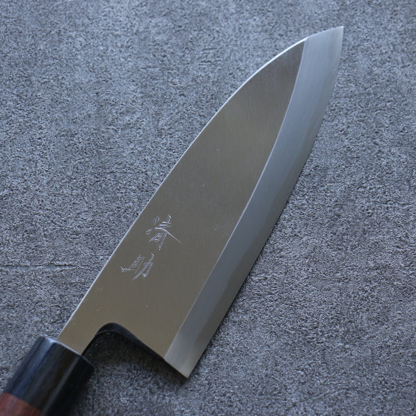 清助 青紙 霞研 出刃包丁 180mm 紫檀柄 - 清助刃物