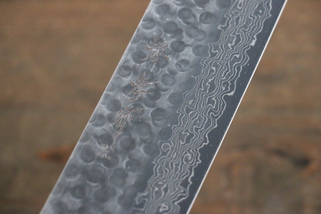 堺 孝行 AUS10 45層ダマスカス 菜切包丁  160mm 紫檀柄 - 清助刃物