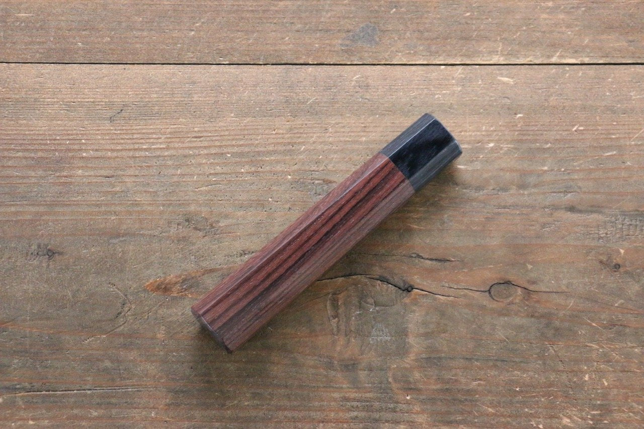 Octagonal Shitan Handle for Gyuto Knife 180mm - 清助刃物