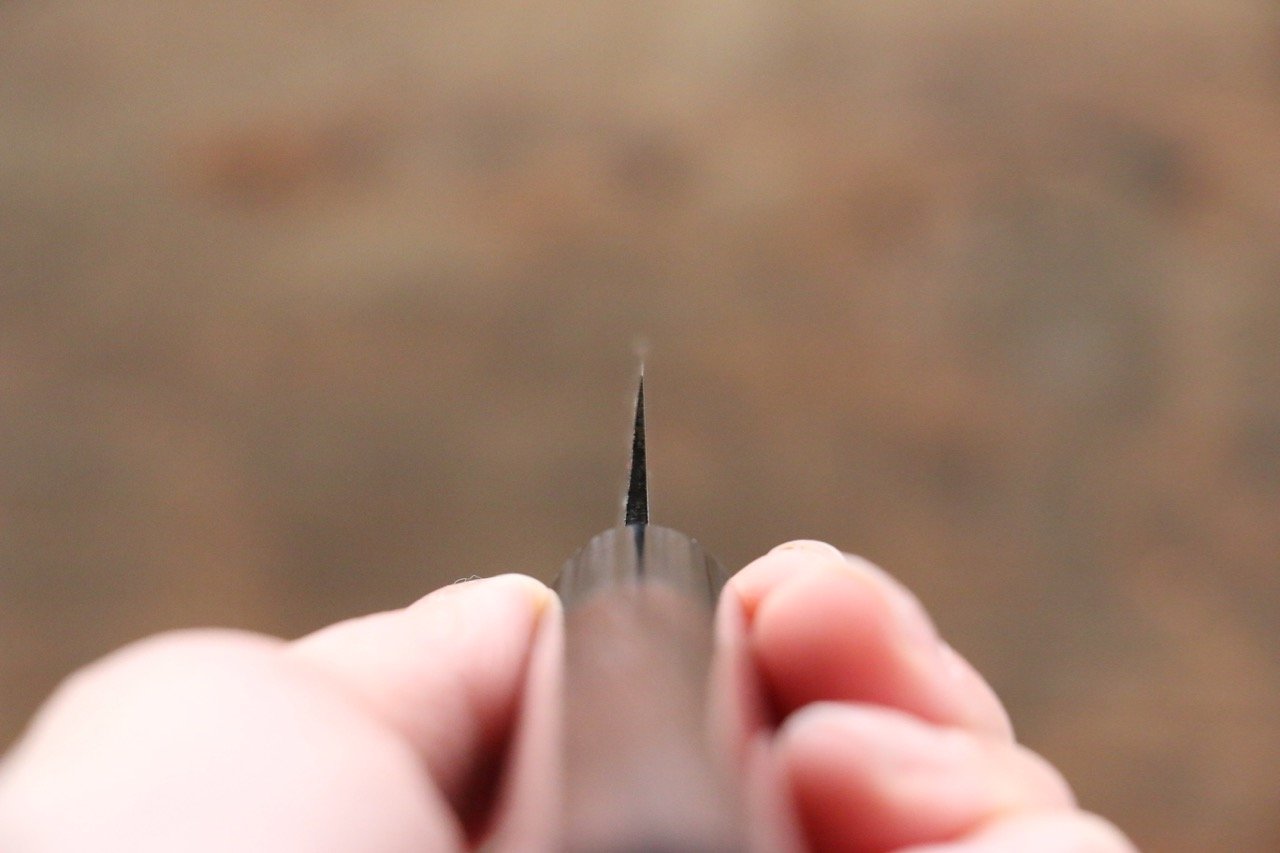 岩井 貴行 青ニ鋼 ダマスカス ペティーナイフ 110mm 紫檀柄 - 清助刃物