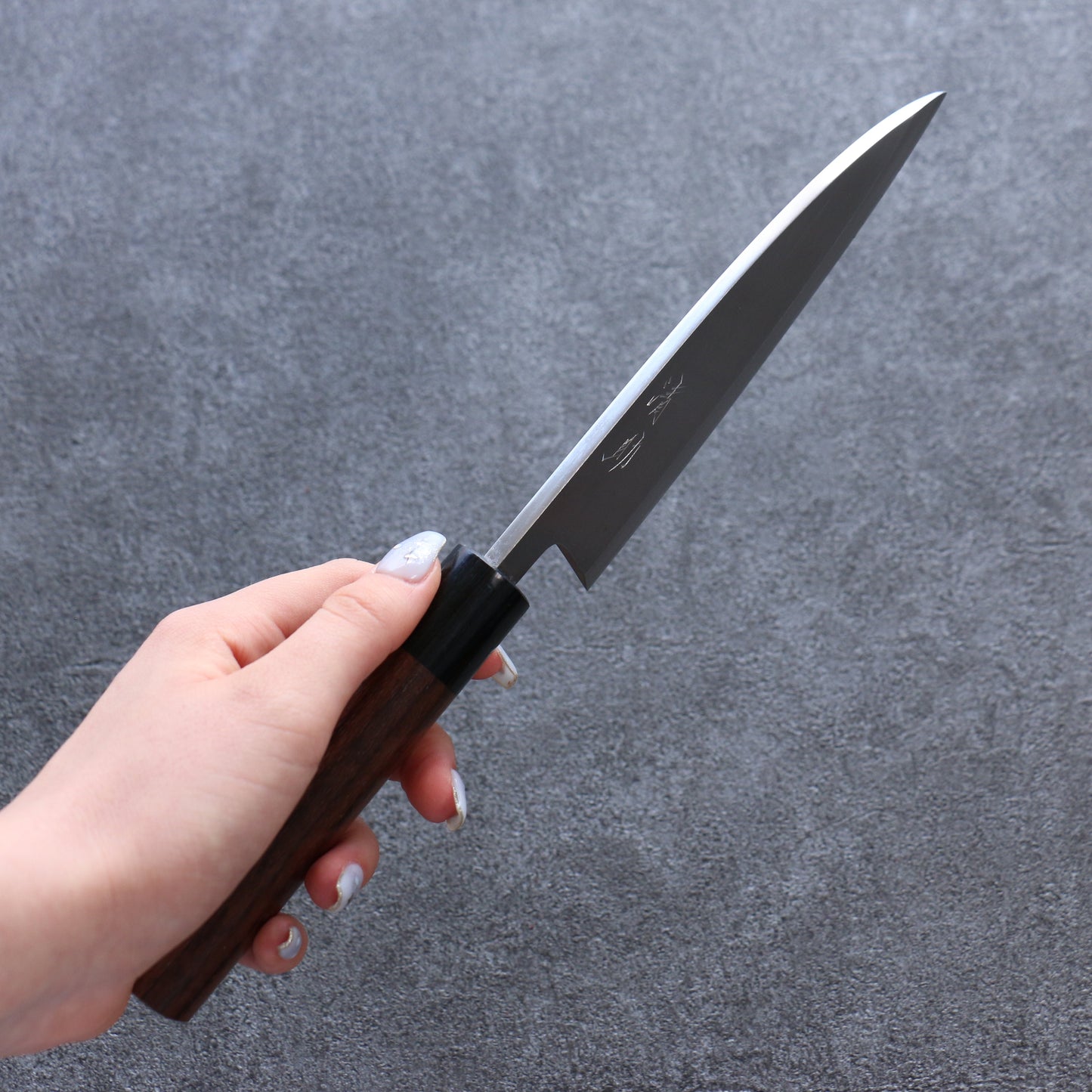 清助 V金1号 霞研 出刃包丁 150mm 紫檀柄 - 清助刃物