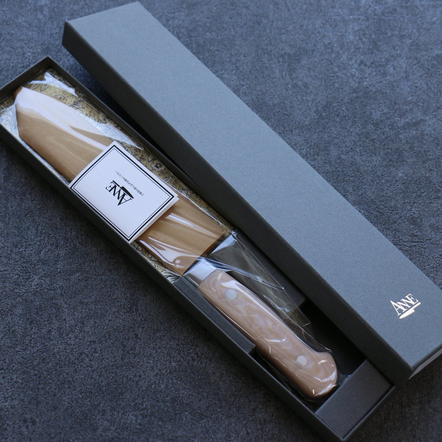 ANNE 日本鋼 牛刀包丁 180mm マイカルタ柄 - 清助刃物
