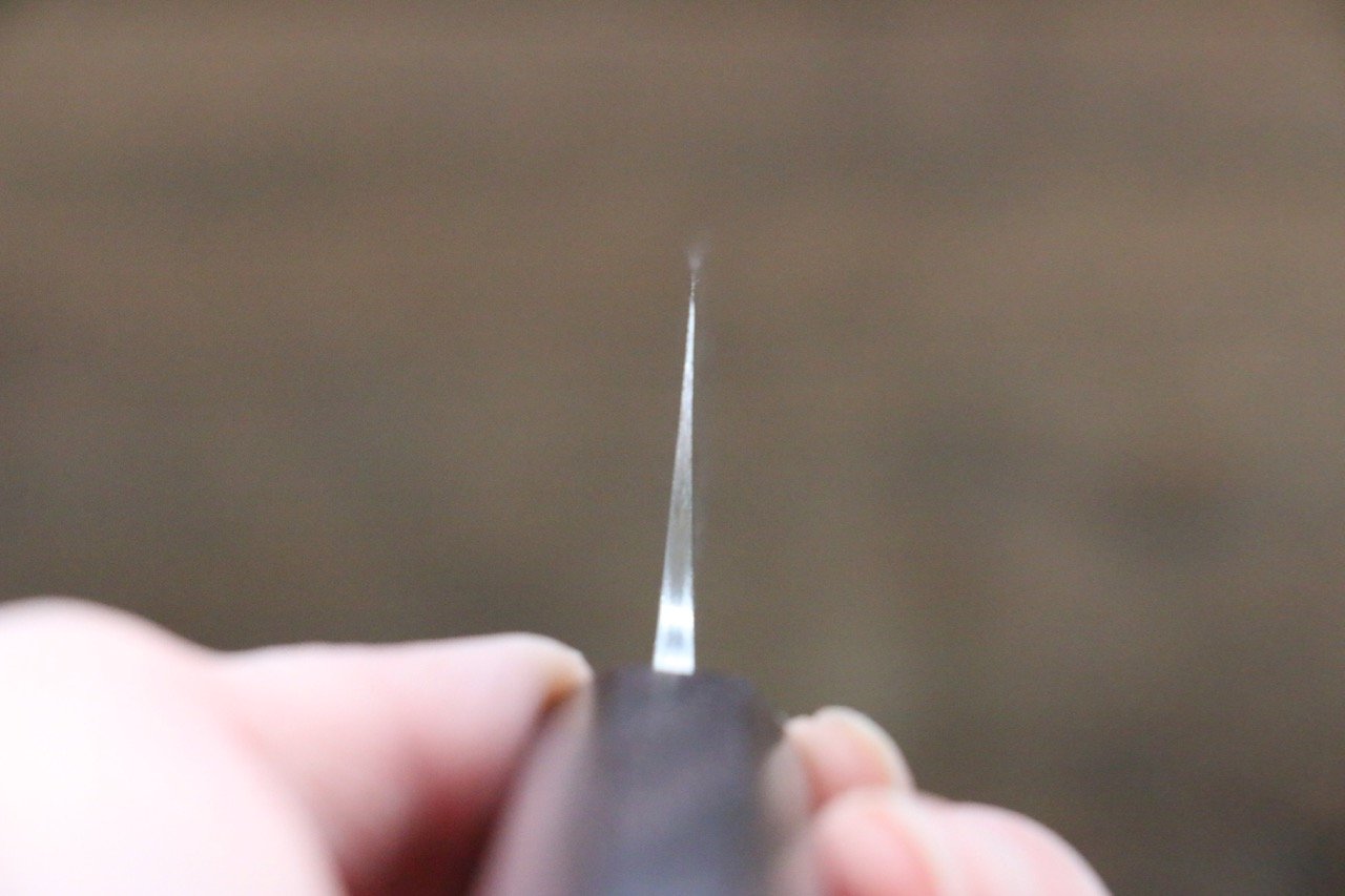 山本 直 V金10号 ダマスカス ペティーナイフ  130mm 紫檀柄 - 清助刃物