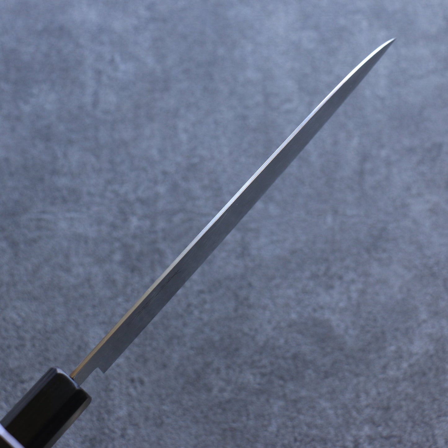 清助 AUS10 ミラークロス 三徳包丁 180mm 黒合板柄 - 清助刃物