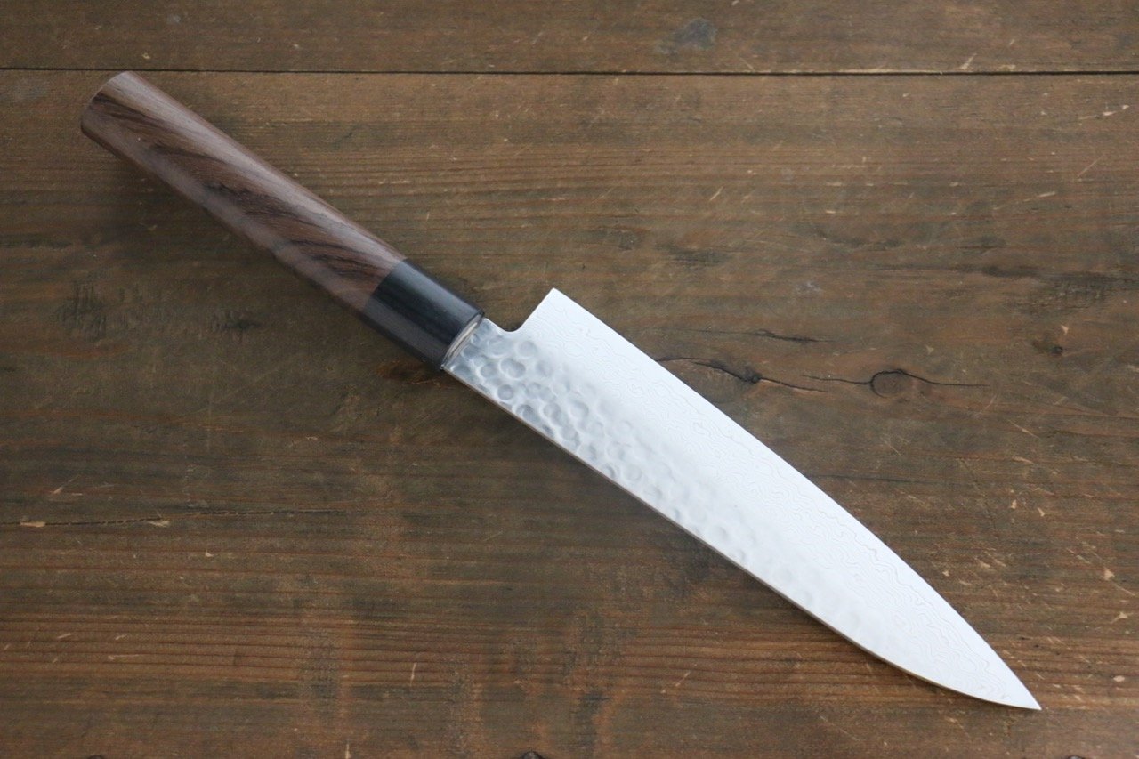 堺 孝行 AUS10 45層ダマスカス 牛刀包丁  180mm 紫檀柄 - 清助刃物