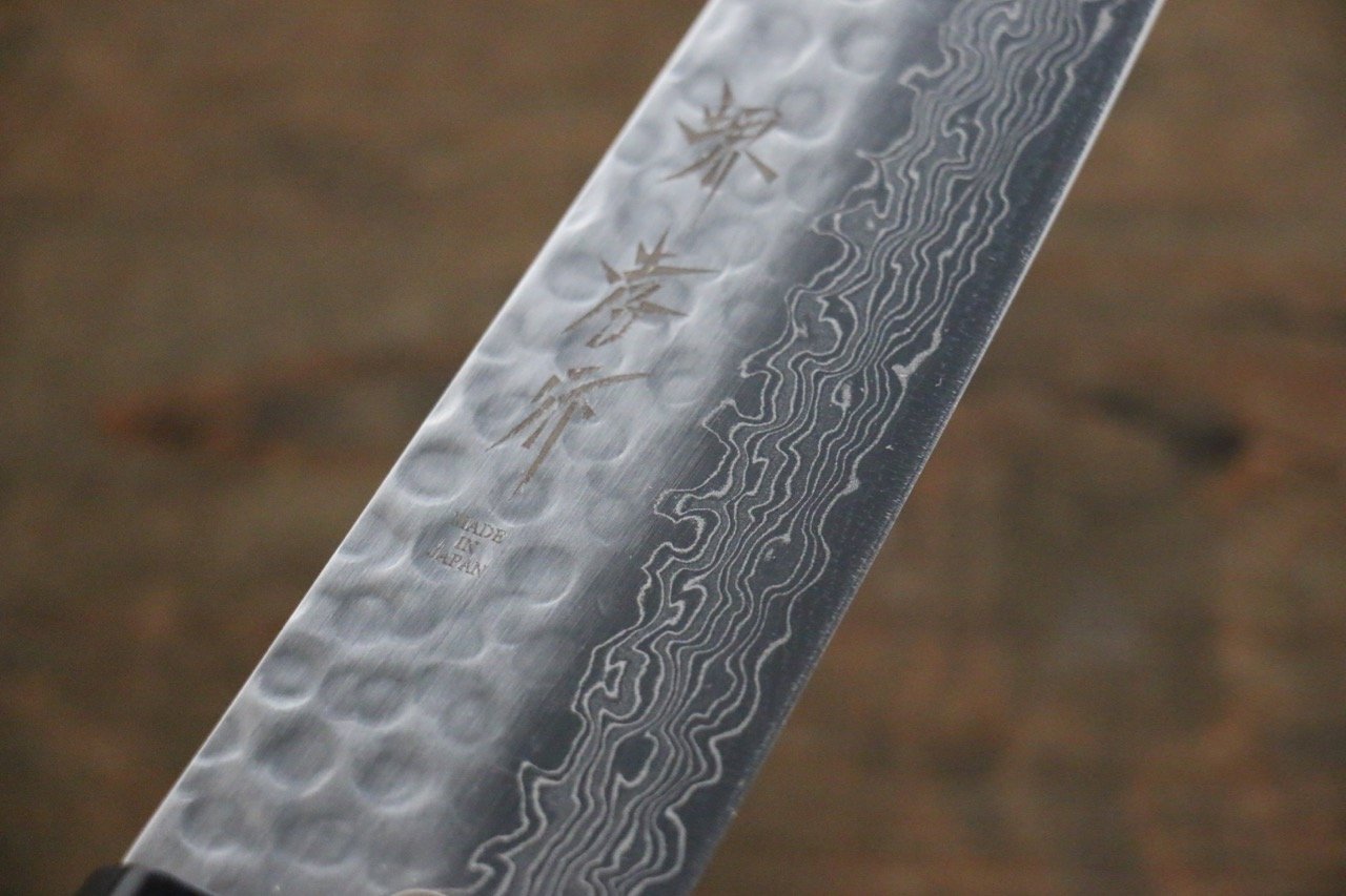 堺 孝行 AUS10 45層ダマスカス 牛刀包丁  180mm 紫檀柄 - 清助刃物