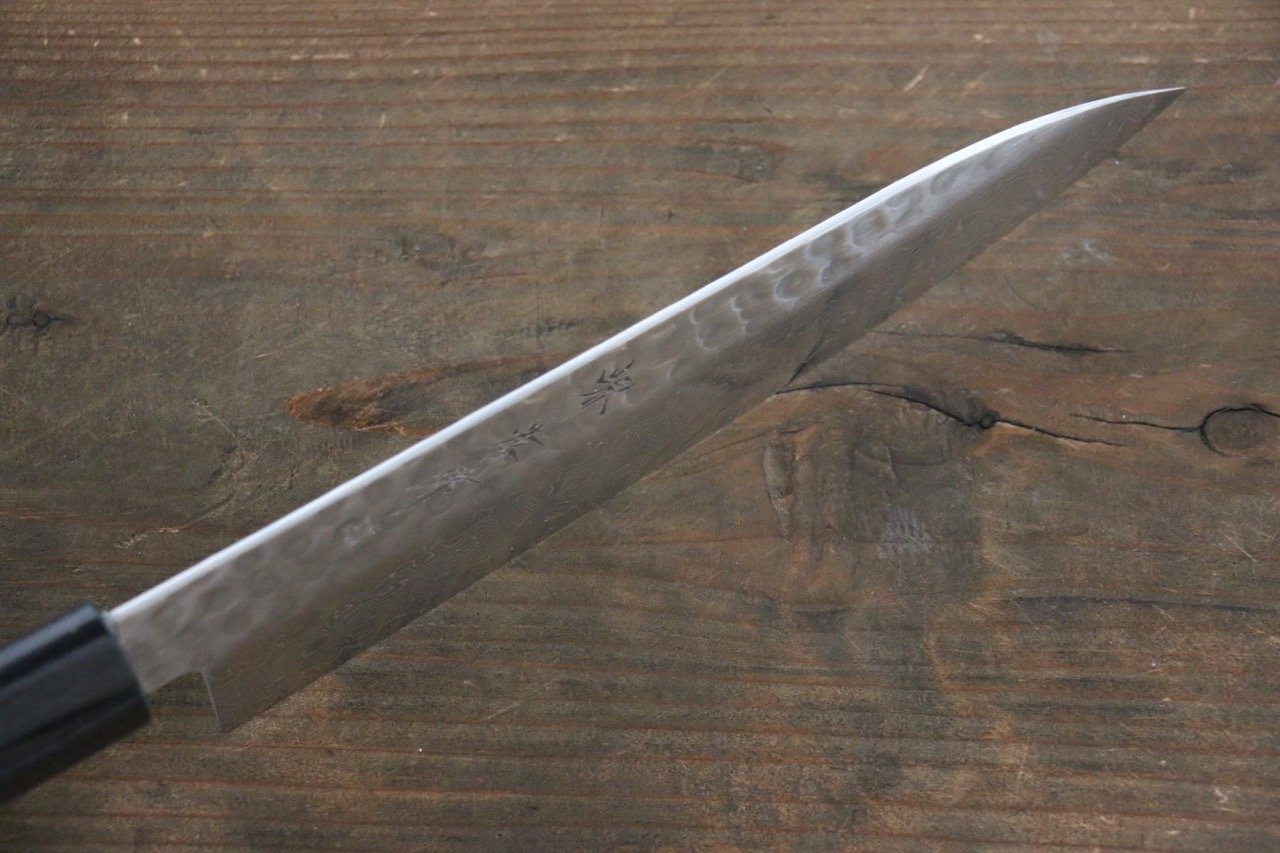 堺 孝行 AUS10 45層ダマスカス 牛刀包丁  180mm 紫檀柄 - 清助刃物