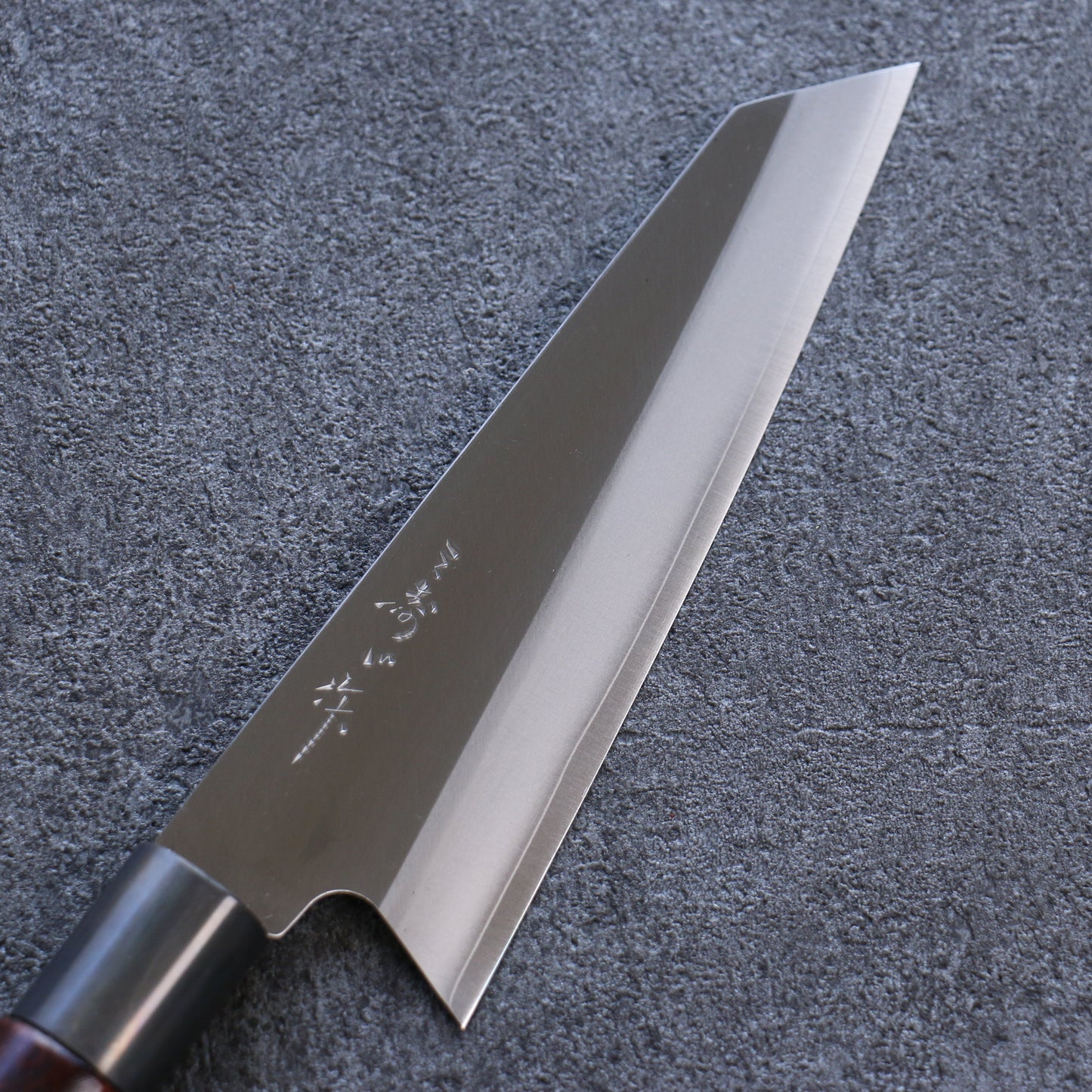 三寿ゞ V金10号 霞研 小文化包丁 150mm 茶色漆塗り柄 - 清助刃物