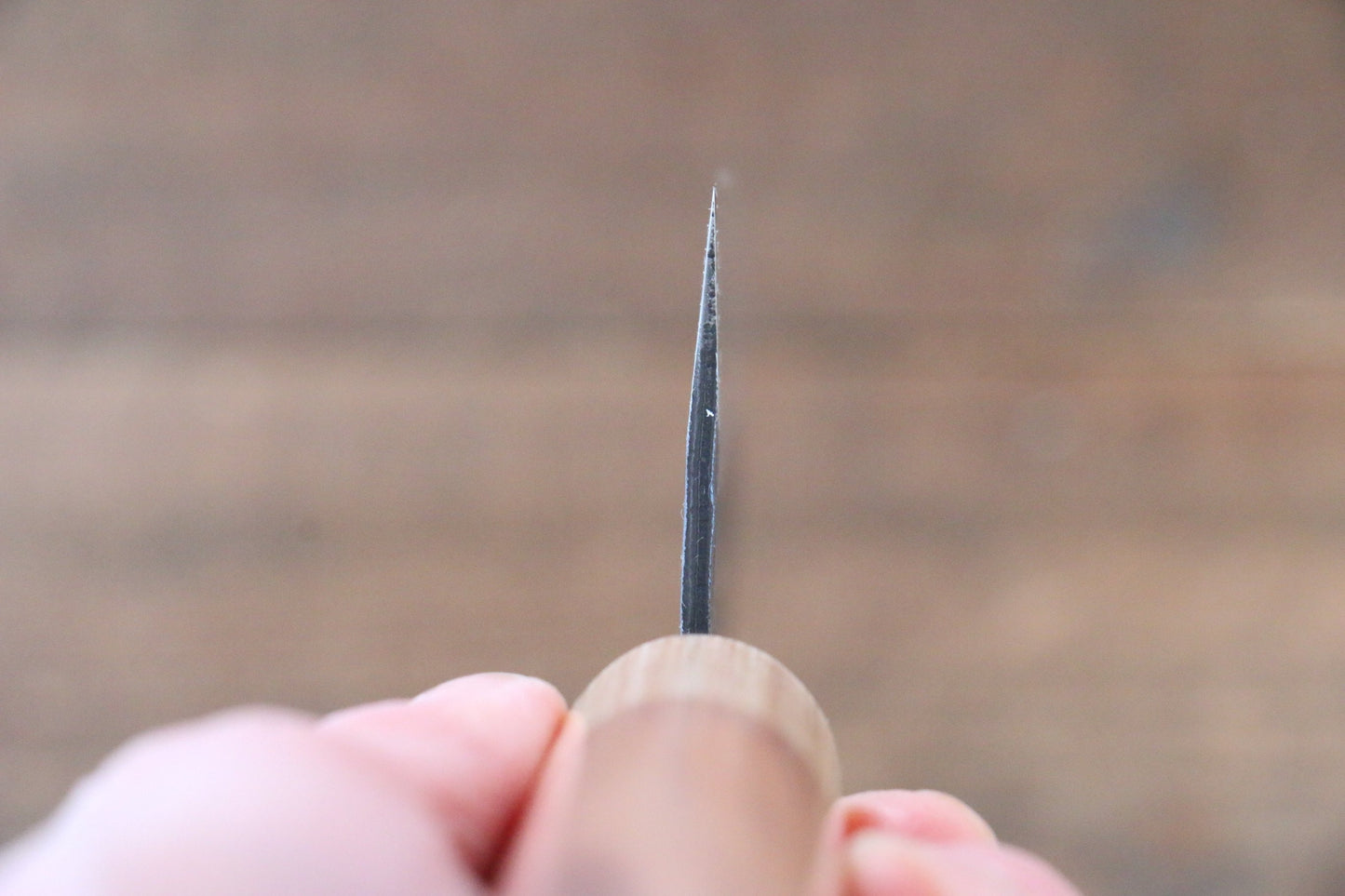 清助 黒白 青スーパー鋼 鎚目 三徳包丁 165mm モラド柄 - 清助刃物