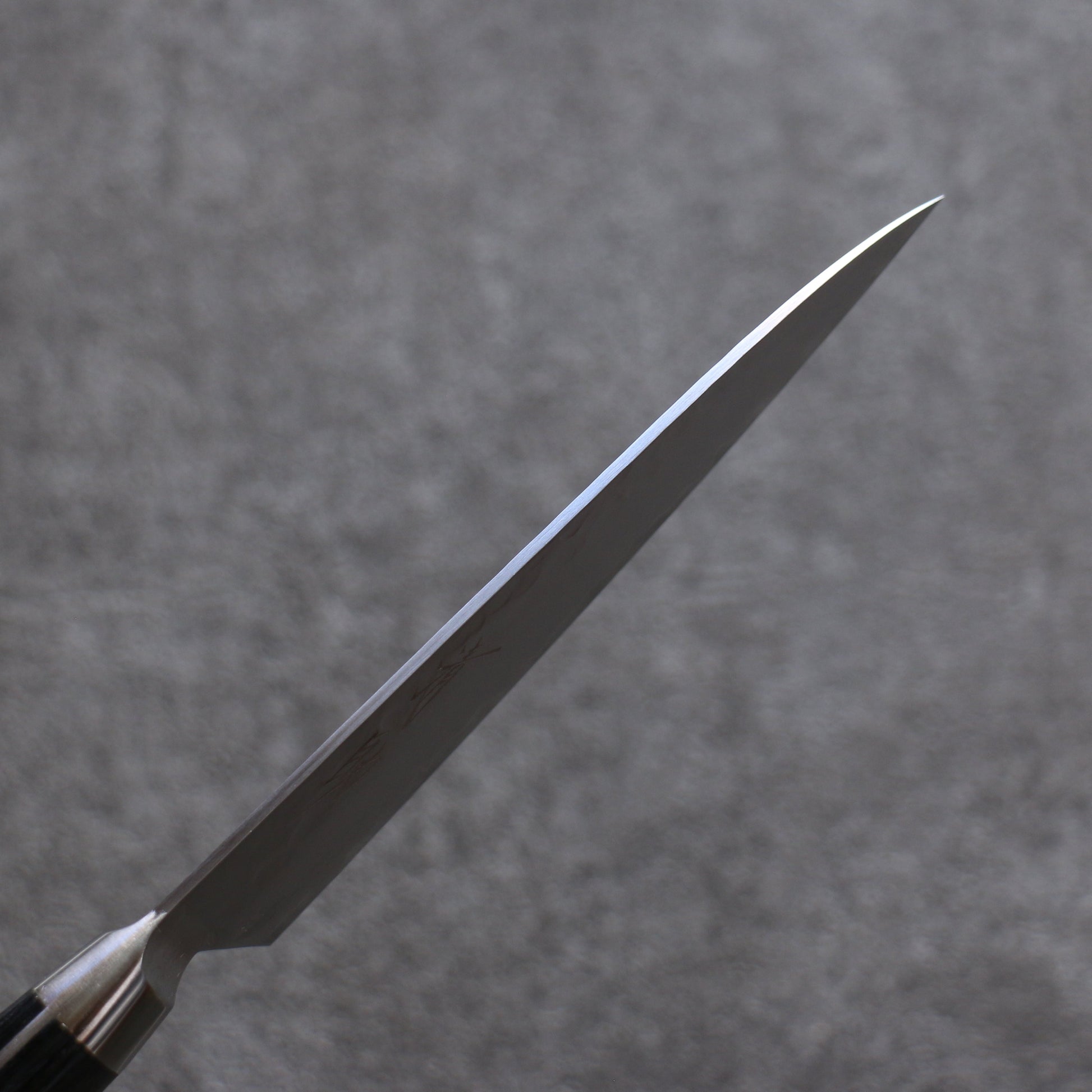 清助 V金5号 鎚目 霞研 ペティーナイフ  120mm 黒合板柄 - 清助刃物