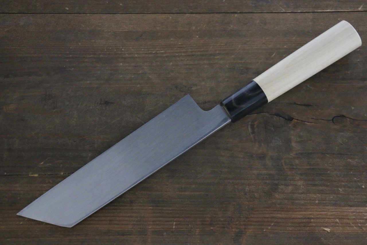 堺 孝行 【左利き用】 霞研 白鋼 ムキ物包丁 180mm - 清助刃物