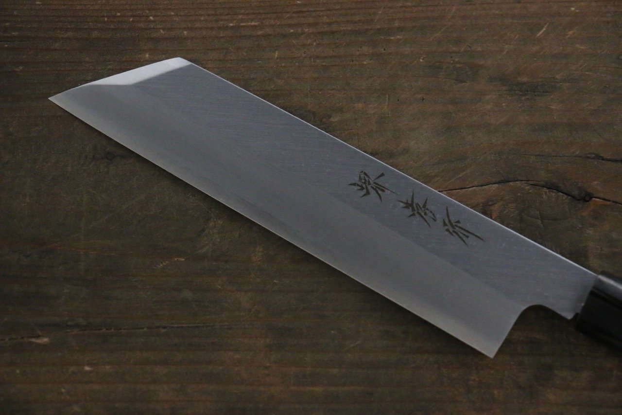 堺 孝行 【左利き用】 霞研 白鋼 ムキ物包丁 180mm - 清助刃物