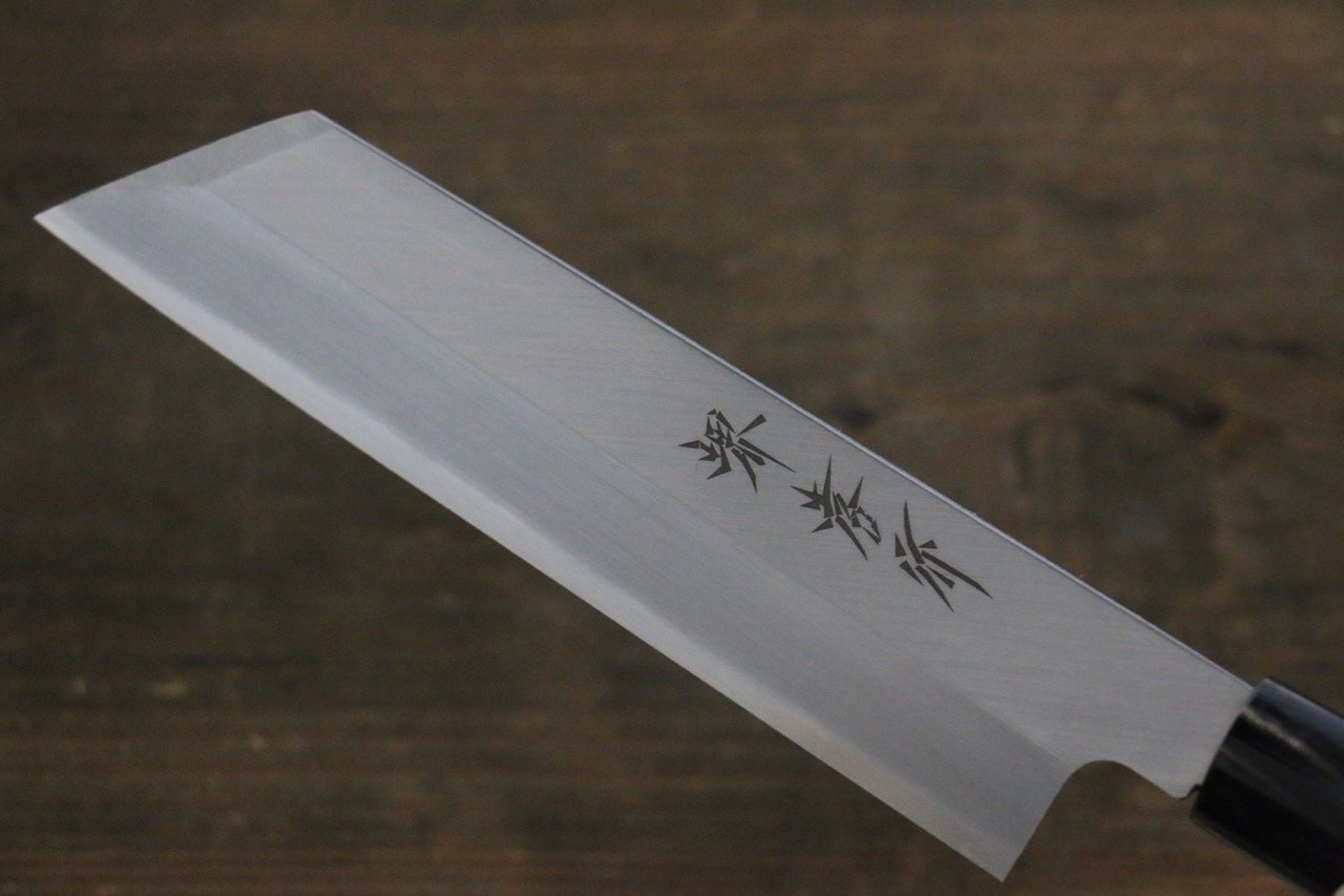 堺 孝行 【左利き用】 霞研 白鋼 ムキ物包丁 180mm - 清助刃物