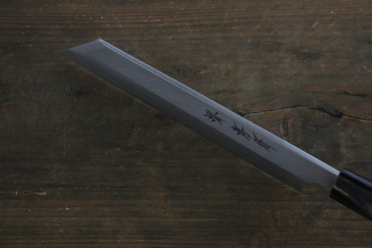 堺 孝行 【左利き用】 霞研 白鋼 ムキ物包丁 180mm - 清助刃物