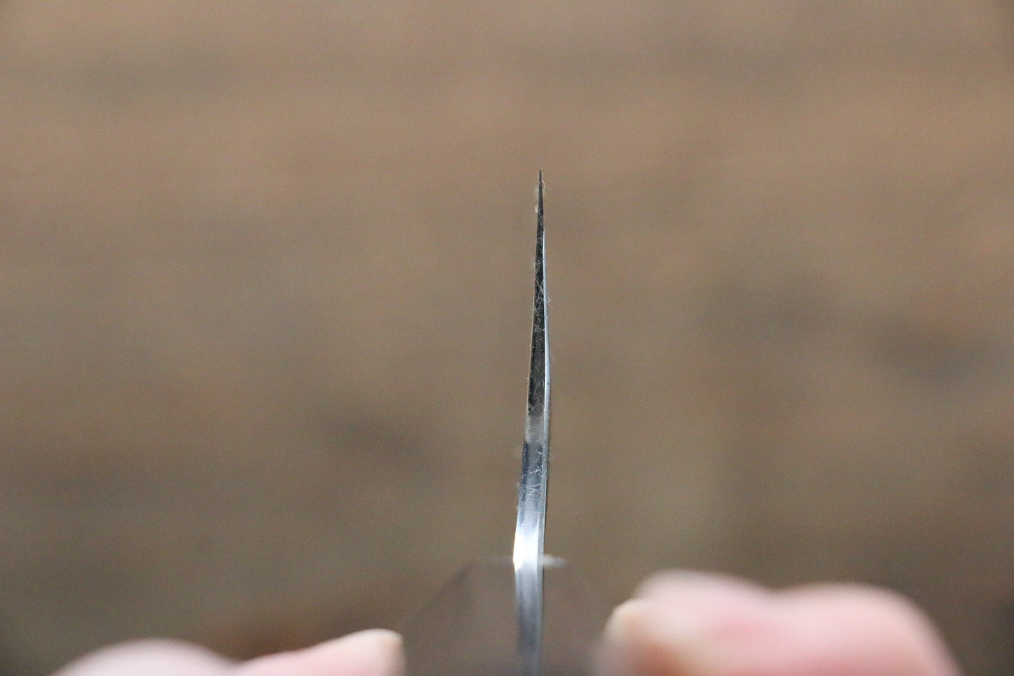 清助 【左利き用】 青ニ鋼 鎚目黒打 牛刀包丁 240mm 紫檀柄 - 清助刃物