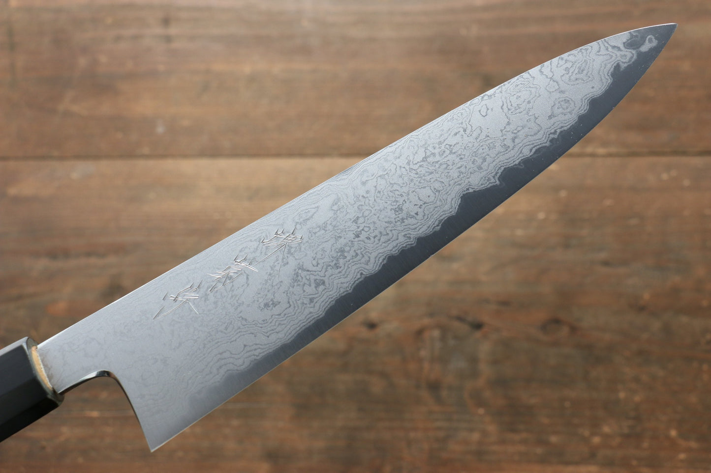 堺 菊守 青一鋼 ダマスカス 牛刀包丁 210mm 朴柄 - 清助刃物